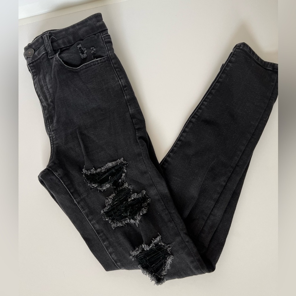 American Eagle Next Level Stretch distressed skinny jeans